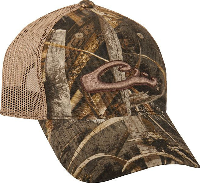 Mesh-Back Raised Logo Camo Cap   DH3011