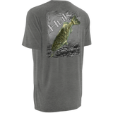 Huk KScott Small Mouth Tee H1000032 TRUE GREY HEATHER