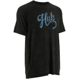 Huk Script Logo Tee H1000045 Dark Grey Heather