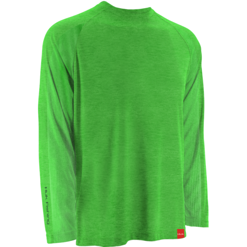 Huk NXTLVL Longsleeve Heather Neon Green H1200014 HNG