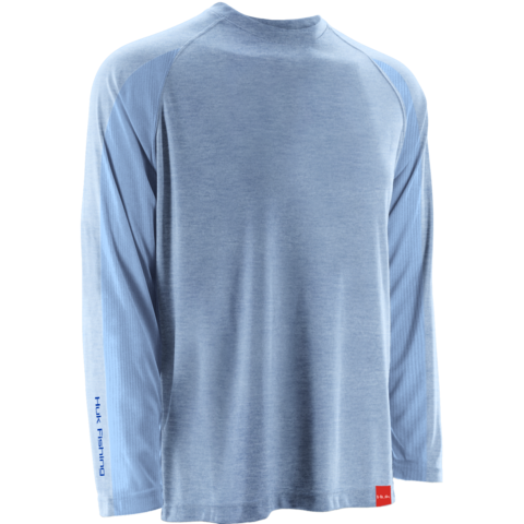 Huk NXTLVL Longsleeve Heather Carolina Blue H1200014 HCB