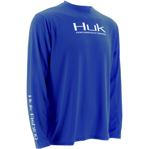 Huk - Tuna Jig Pursuit Long Sleeve - WHITE H1200242