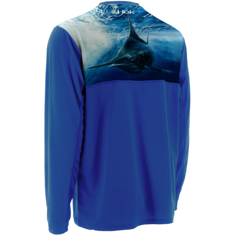Huk KScott Northdrop Icon Longlseeve Royal  H1200068 RYL
