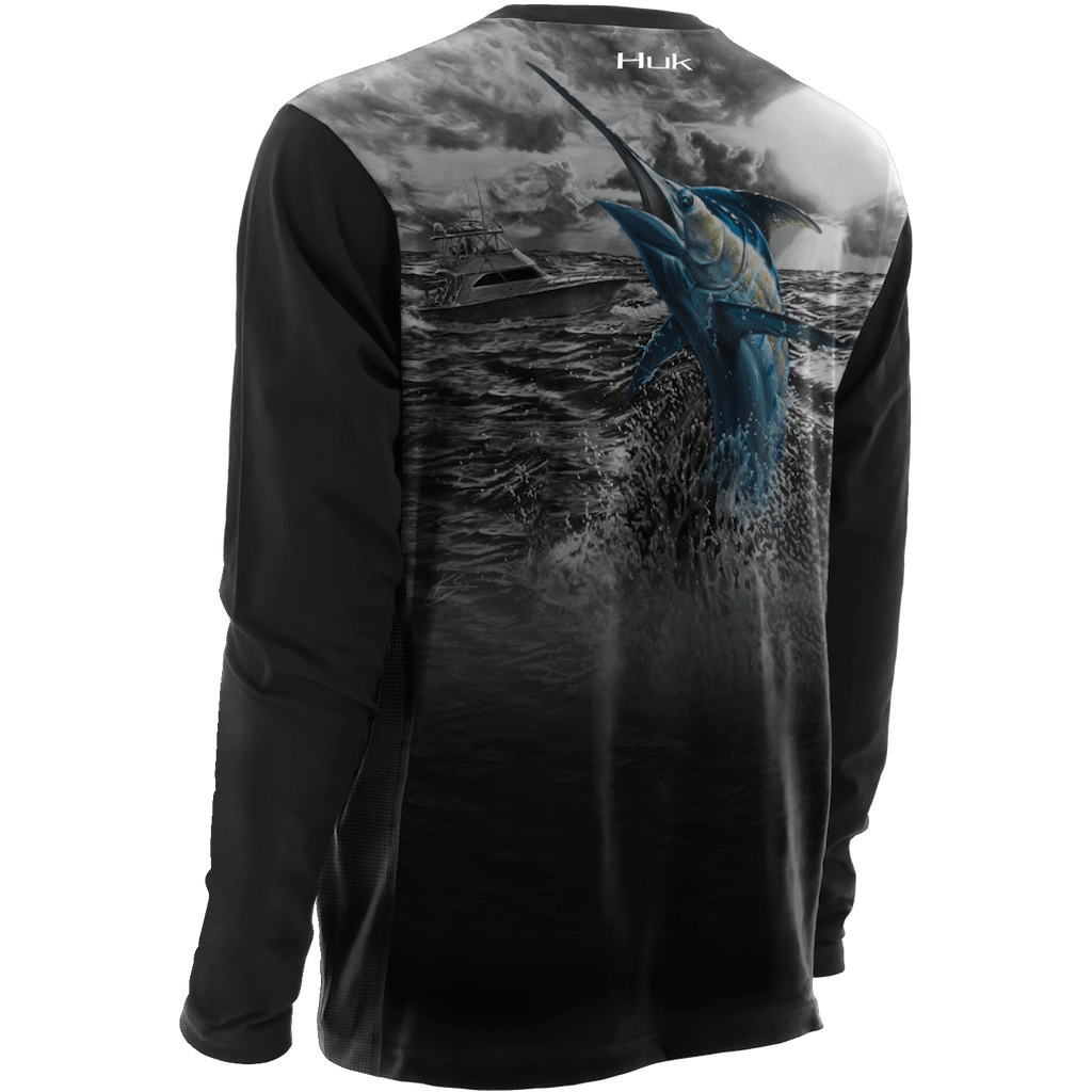 Huk KScott Performance Blue Storm Long Sleeve H1200093