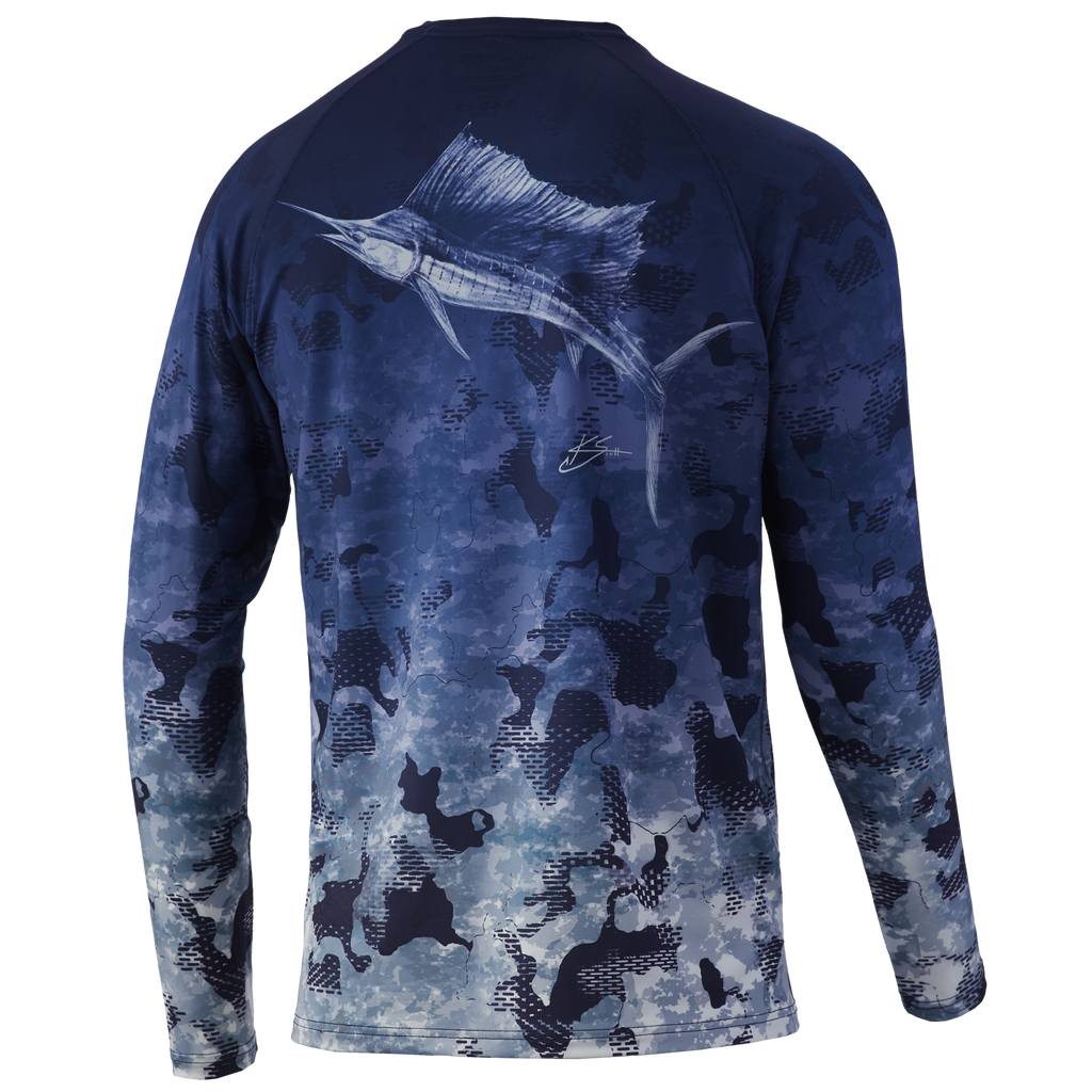 HUK REFRACTION FISH FADE PURSUIT - REFRACTION BLUEFIN