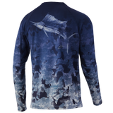 HUK REFRACTION FISH FADE PURSUIT - REFRACTION BLUEFIN