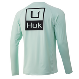 HUK Men's Pursuit Long Sleeve Performance Fishing Shirt, Sea Foam, H1200304