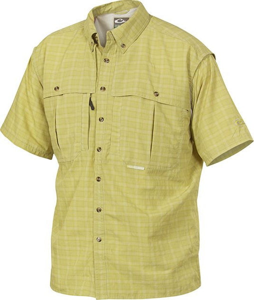 Drake Waterfowl Wingshooter's Plaid UPF50 Sun Shirt Short Sleeve – HDSOutdoors Drake Waterfowl Wingshooter's Plaid UPF50 Sun Shirt Short Sleeve – HDSOutdoors