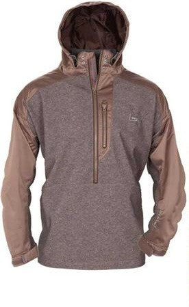 Banded quarter zip waterproof hooded online pullover