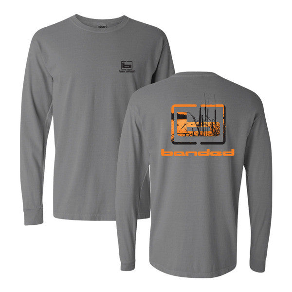 Banded Cattail L/S Tee - Gray