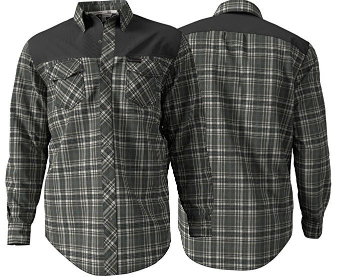 Banded Softshell Flannel Shirt Gray