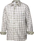 Drake Waterfowl Long Sleeve Accented Gingham Cotton Shirt DW2641