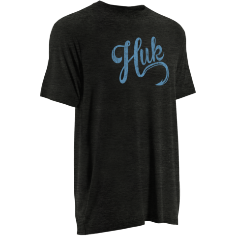 Huk Script Logo Tee Dark Grey Heather H1000045