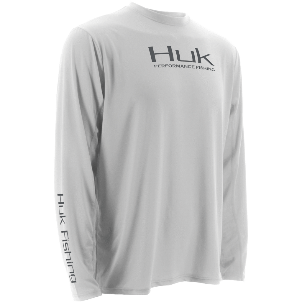 Huk ICON Long Sleeve H1200064 WHITE – HDSOutdoors