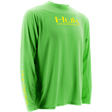 Huk ICON Long Sleeve H1200064NGN NEON GREEN