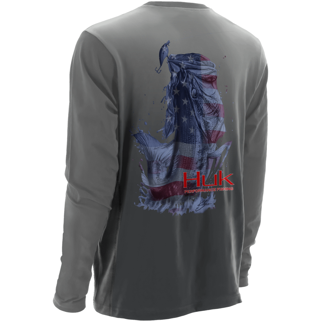 Huk KScott Performance American Bass Long Sleeve H1200104