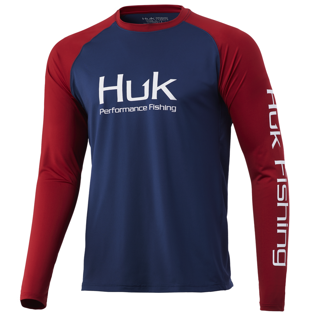 Huk Performance Fishing Men's Current Double Header Long Sleeve Shirt